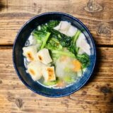 【レシピ】野菜モリモリワンタン風スープ